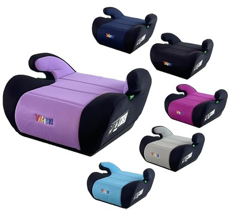 YALION Kindersitzerhöhung Sitzerhöhung Auto Kinder Kinderautositze Sitzerhöhungen- Kindersitz/Autositz für Kinder (Light Purple-A1)