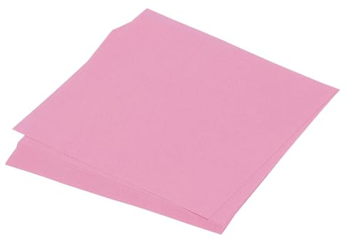 QUARKZMAN 50 Hojas de Papel de Origami Doble Cara Rosa 13 x 13cm 70GSM Hoja Cuadrada de Papel Plegable para Proyectos de Arte y Manualidades, Principiantes, Decoración de Regalos