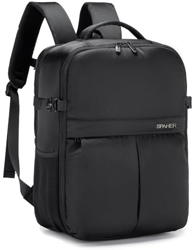 SPAHER Handgepäck Rucksack 40x30x20 Wizzair Rucksack 40x30x20 Reiserucksack Vueling Handgepäck Laptop Rucksack 15,6Zoll mit Laptopfach Business Arbeit Reisen Rucksack Herren Damen Schulrucksack