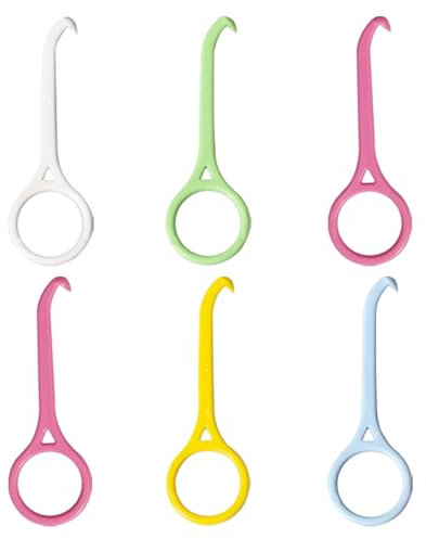 6 Piezas Extracción Del Alineador, Removedor De Alineador Herramientas, Herramientas de Extracción de Alineador para Brackets Invisibles, Para El Cuidado Bucal Dental (Colorful)