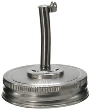 Moonshine Oil Pourer, 1pcs Jar Pourer Lid 304 Stianless Steel Pour Lids Olive Oil Bottle Spout Pour Spout Bottle Stopper for Cocktail Dispenser Salad Dressing Whiskey Liqueur Spirits