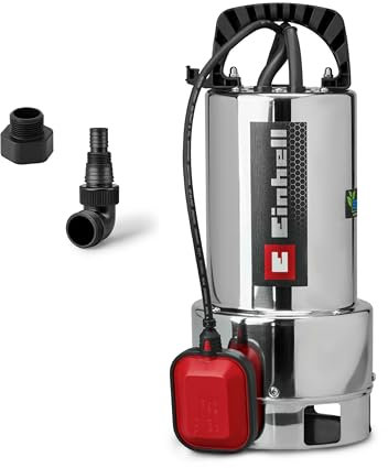 Einhell Pompe d’évacuation pour eaux chargées GC-DP 7035 N ECO PLUS (700W, débit de refoul. 19 000 l/h, hauteur de refoul. max. 8 m, techn. ECO PLUS, particules jusqu’à 35 mm, interrupteur à flotteur)
