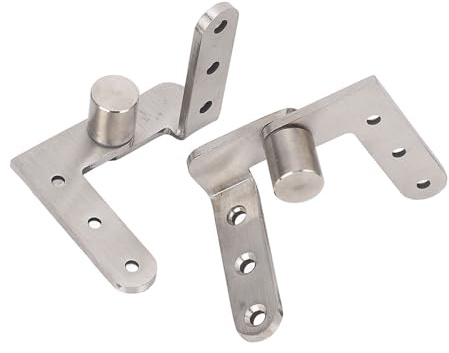 Fafeims Cerniere a Bilico per Porte, Cerniera in Acciaio Inossidabile Incasso con Rotazione di 270 Gradi per Carichi Pesanti per Armadi Fai Te, Porte a Battente, Carico Massimo 130 Libbre, Argento