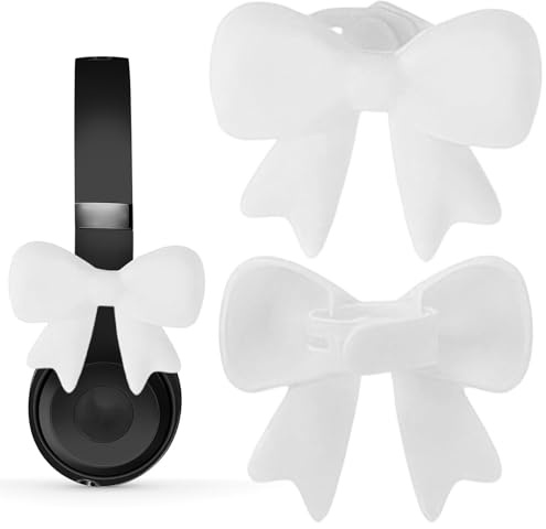 Decoración de Auriculares,Fijación en Forma de de Silicona 3D,2 Piezas de fijación de Auriculares para decoración | Adecuado para Trabajo, Viajes, Viajes, Streaming y Estudio