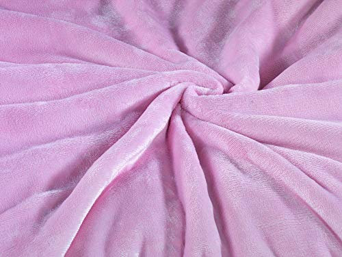 MALIKA Set 2er Kissenbezug Cashmer Touch Fleece Kissenhlle Sofakissen Kopfkissenbezug Kissenbezug Couchkissen, Gre:2X 40x80 cm, Designe:ROSA