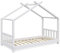 VitaliSpa Hausbett Design, Bett aus Holz, Weiß, 80x160 cm