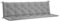 vidaXL Gartenbankauflage 2 STK., Bankauflage Bankkissen Outdoor, Polsterauflage für Gartenbank, Sitzkissen Rückenkissen, Grau 200cm Oxford-Gewebe