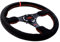 EMS Wildleder Lenkrad Sportlenkrad 350 mm flach