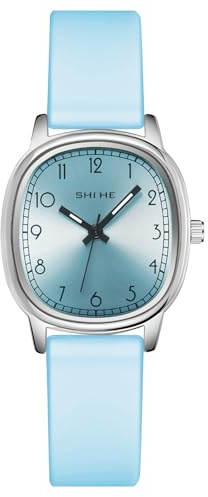CIVO Easy Read Watches for Women: Analog Clear Face with Numerals Hands | Waterproof Quartz Ladies Everyday Watch with Silicone Strap for Daily Wear Casual School - Gifts for Girls Student Teenager