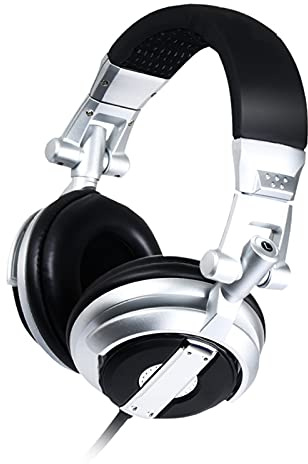 Huvudmonterat Headset, Roterande Hopfällbara Trådbundna Hörlurar, HiFi Bass Surround-hörlurar, Headset i Modern Stil för VR-rumsstudioinspelning, Spel (Silver)