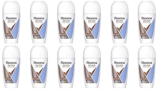 12x Rexona Maximum Protection Anti-Transpirant Roll-On Clean Scent mit Schutz vor starkem Schwitzen und Körpergeruch 50 ml (12er Pack)