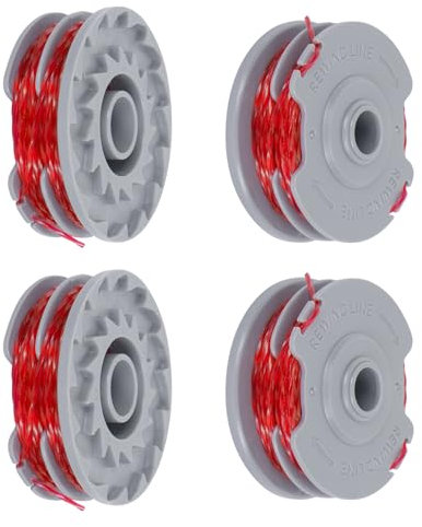 Zythrem 4Pcs Strimmer Spool Line Double Autofeed Spool Strimmer Wire Replacement for Flymo Standard 1.5mm 36ft Lawn Mower Replacement Spool for FLY021/ Mini Trim Power/Trim Grass Trimmer