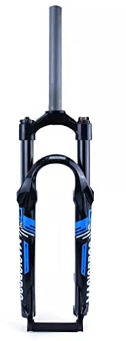 26 27,5 29 tums cykelgaffel Mountainbikegaffel mekanisk fjädrande gafflar 80 Travel Rebound Justering Manuell låsning 1-1/8 rak framgaffel Skivbroms Cykelgaffel 9mm QR(Blå,29tum)