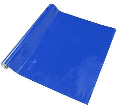 HEROFFIX Pellicola Avvolgente Protettiva Blu Profondo per Auto 1,31ft x 59,84 Pollici Copertura Avvolgente in Vinile per Interni ed Esterni 5,5mil 1 Pezzo PVC Universale