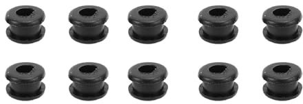 Rubber Anti Vibration Pads, Low Noise Rubber Fan Sealing Gaskets Rubber Sound Absorbing Mat for Noise Reduction (Black 10PCS)