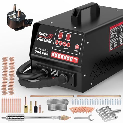Dépanneur de carrosserie 220V | Appareil de redressement par induction automatique 3,5 kW | Outil de dépannage 7 modes | Extracteur de bosses | Poste à souder par points
