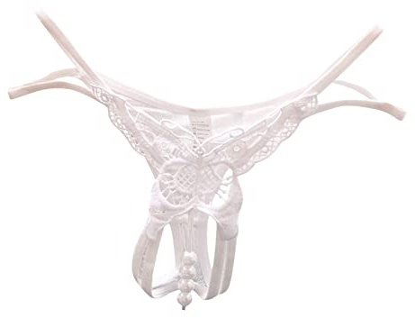 Cocila String Tanga Femme Sexy Taille Basse Caleçon Ouvert Coupe Perle Massage Haute Erotique Strings des Sport Culotte - Invisible Chic Ficelle Érotique Panties De Pute Slip pour sans Couture