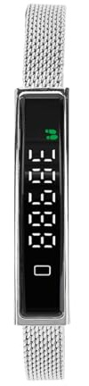 Taidda Braccialetto Intelligente, Fitness Tracker con 5.3, Fitness Tracker Impermeabile per IOS, con App per Correre, Nuotare, Ciclismo (SILVER)