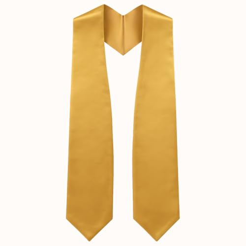 CLERKMANS Unisex Adult 62 Long Plain Graduation Stole Sash