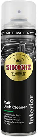 Simoniz Matt Dashboard Cleaner, Professional Car Interior Cleaner Spray With Anti-Static Formula, Essential Car-Cleaning Products To Restore Car Interior, Reduce Dirt & Dust, Fresh Fragrance, 500ml