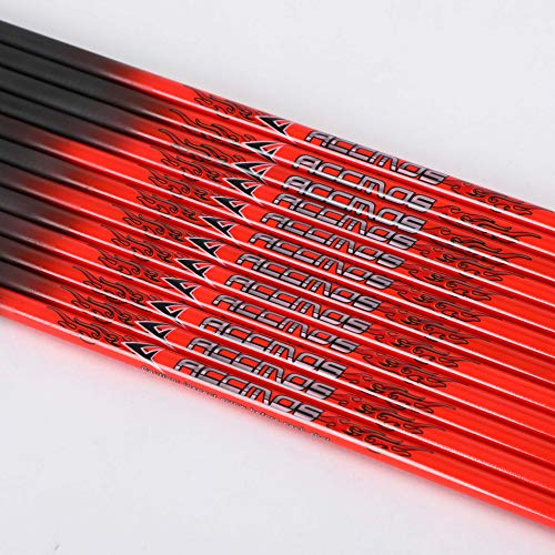 ACCMOS Spine 500 Arbres Flèche 27 Pouces Arbre Flèche Flèches Carbone DIY Tube Flèche Cible Fût Flèche de Chasse Arc à Poulies Arc Recurve Adulte Jeunesse Tir à l’Arc Entraînement 12pcs