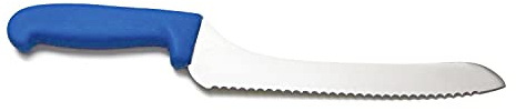 Columbia Cutlery 9 in. Blue Offset Bread/Sandwich Knife (Single Offset Bread Knife)