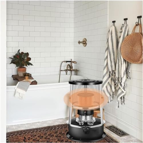 BomDog Estufa de Queroseno para Interior Y Exterior, Estufa de Petróleo No Eléctrica, Quemador de Queroseno para Estufas/a/33X33X46Cm