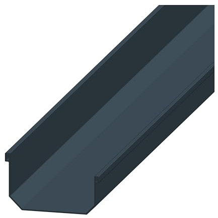 4Home&Garden | Einzelteile Dachrinnensystem RG 95 Typ 275 Fallrohr DN 60 | Kunststoff PVC Anthrazit | Verbinder Stutzen Rinnenhalter (Dachrinne 200cm)