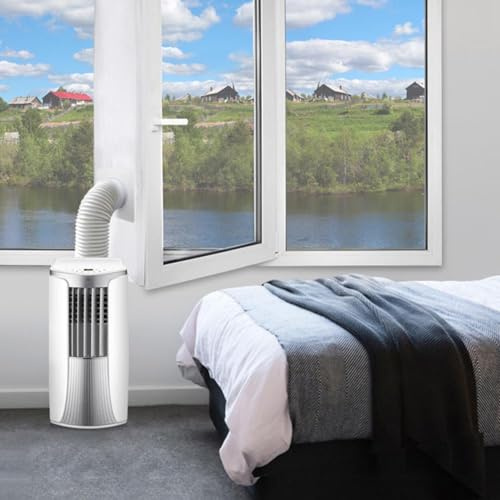 Volakebeing Kit de sellado portátil de 400 cm de aire acondicionado para ventana, de poliéster impermeable para aire acondicionado, junta de manguera de escape, compatible con secador de aire