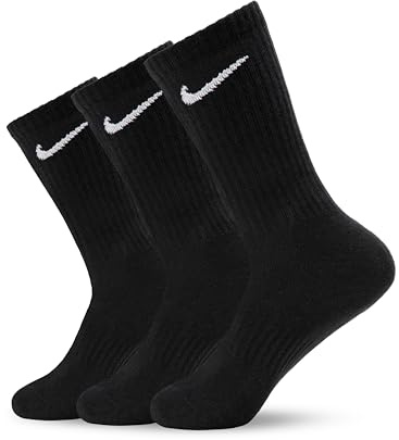 Nike Homme Nk Everyday Ltwt Crew 3pr Chaussettes, Noir, L EU