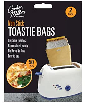 Cooke & Miller Non-Stick Toastie Toasting Bags - Pack of 2
