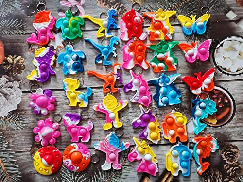 (Studentengeschenk und Geburtstagsgeschenke für Jungen und Mädchen) 30 Stück, kleiner Mini-Pop-Rucksack, Schlüsselanhänger, für Klassenferien, Sommerlager, Kinderparty-Zubehör, Fidget-Preisspielzeug
