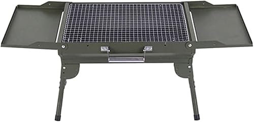 Kolgrill Bärbar grillgrill Utfällbar utomhusgrill Multifunktionell picknickgrill Bordsgrillställ lämplig för 3-8 personer