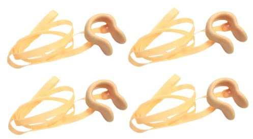 Milisten 12 STK Nasenclip mit Kordel Spielset-Zubehör Premium-Nasenklemmen nasenklammer Kinder Nasenklammer für Kinder Spielzeug Schwimmen versorgung Latex-Schwimmklammern