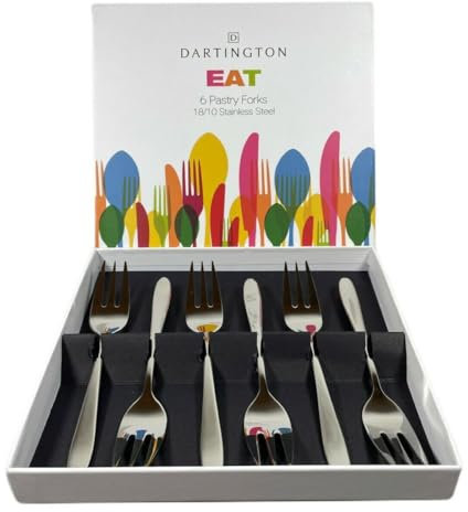 Dartington EAT - 6 Pastry Forks | 18/10 Stainless Steel