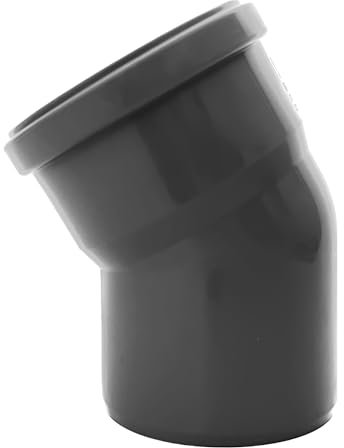 HT Bogen DN 110/30° Grau PP Kunststoff | mit Dichtung | Gummidichtung | Abwasser Installation | Kanalrohrsystem | komplettes HT-System