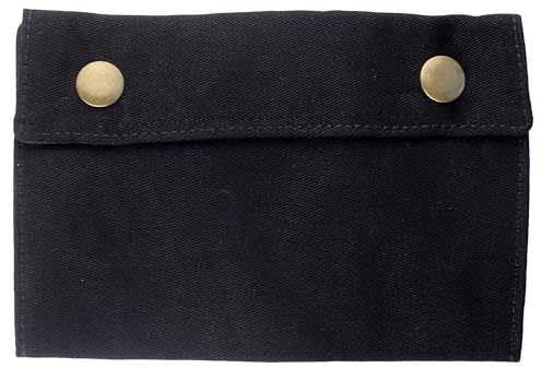 Tabakbeutel schwarz messing Tabaktasche Drehertasche