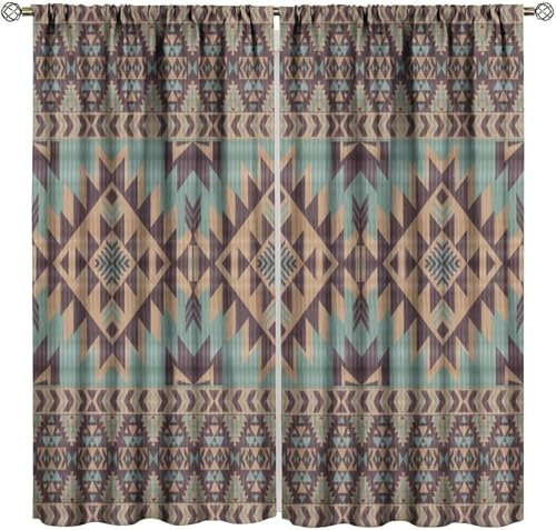 3D Kinderzimmer Verdunkelungsvorhänge Retro-Geometrische Streifen,3D-Gedruckte Vorhänge Wohnzimmer Bürovorhänge Energiesparende Geräuschreduzierende Kindergardinen - Vorhang Für Das-4305900246728430