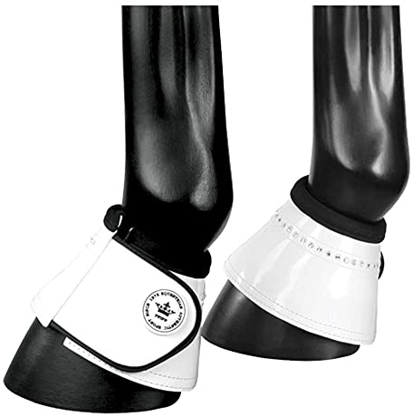 PFIFF 101760 Cloches à Sauter Telde Aspect Vernis avec Strass Blanc L