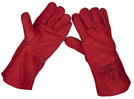 Sealey Lined Leather Welding Gauntlets - Pair - SSP141