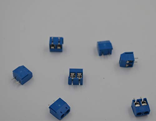 Davitu Terminals - 100PCS 2 Pin Screw Terminal Block Connector 5mm Pitch 5.08-301-2P 301-2P#