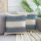 DakTou Fundas Cojines Sofa Juego de 2 Fundas 45x45 Moderna Fundas de Cojines Lino Fundas Almohadas Rayas Decorativa Hogar Fundas de Cojín Cuadrado para Sala de Estar Sofá Azul Rayas