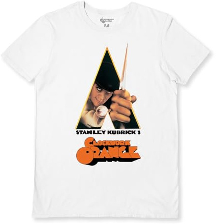 Pyramid International Unisex A Clockwork Orange (Knife) White Extra Large T-Shirt, weiß, XL