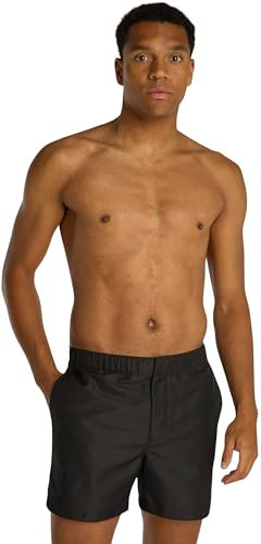 Calvin Klein Herren Badeshorts Medium Double Waistband Mittellang, Schwarz (Pvh Black), XXL