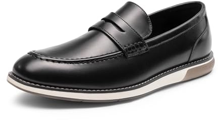 Bruno Marc herrklänning Penny Loafer Slip-on skor