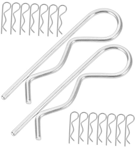 DOITOOL Kit Perni Di Aggancio Del Rimorchio 30 Pezzi in Acciaio Carbonio Con Molla Di Sicurezza Forcina Per *50 Ferramenta Versatile Di Grado Marino