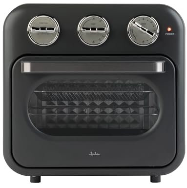 JATA JEFR1816 - Freidora de Aire sin Aceite de 16 L. Air Fryer 1400 W. Horno de Sobremesa. Función Horno o Freidora de Aire. Temporizador 60 minutos. Con Luz. Incluye Bandeja, Rejilla y Cestillo