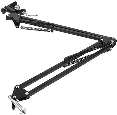 HOUDERCO Verstellbarer Desktop-klemm-ständer Mit Scherenarm Für Webcam Stabiler Mit Doppelt Gefederten Armen Für Online-kurse Videokonferenzen Und