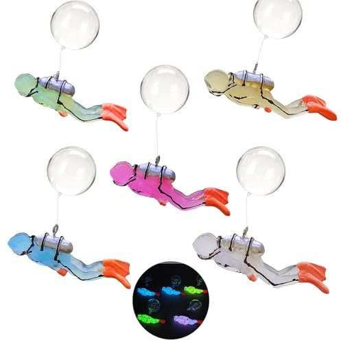 LUKIUP 5 PCS Nachtlicht Tauchspielzeug, 2025 Energiespeicher-Lumineszenz Pool Spielzeug, Im Dunkeln leuchten, wasserspielzeug Kinder für Unterwasserspiel und Tauchtraining von Kindern