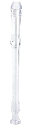 Diskantflöte ABS 8 Löcher Sopranblockflöte G-Taste Deutschland Typ Flöte Student Anfänger Blockflöte(Black)
